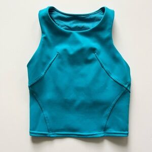 lululemon athletica Invigorate Training Tank Top Turquoise Tide -Size 0
